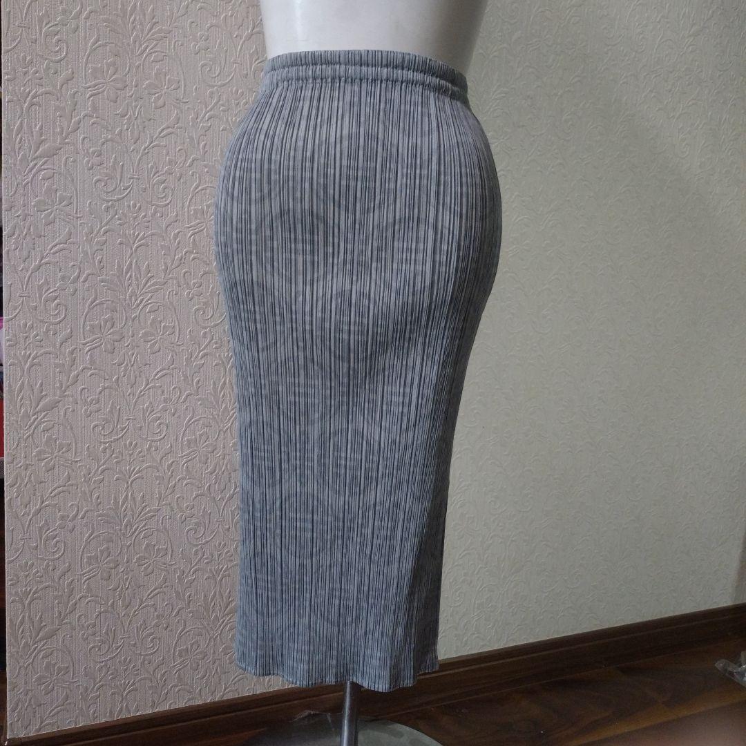 PLEATS PLEASE プリーツプリーズ／タイトスカート 柄　膝下丈