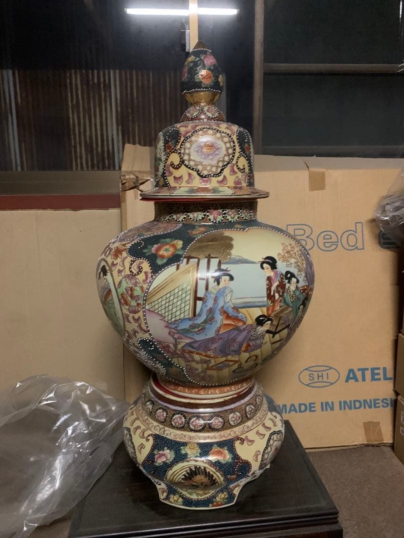 ホ*ウ様 装飾壺