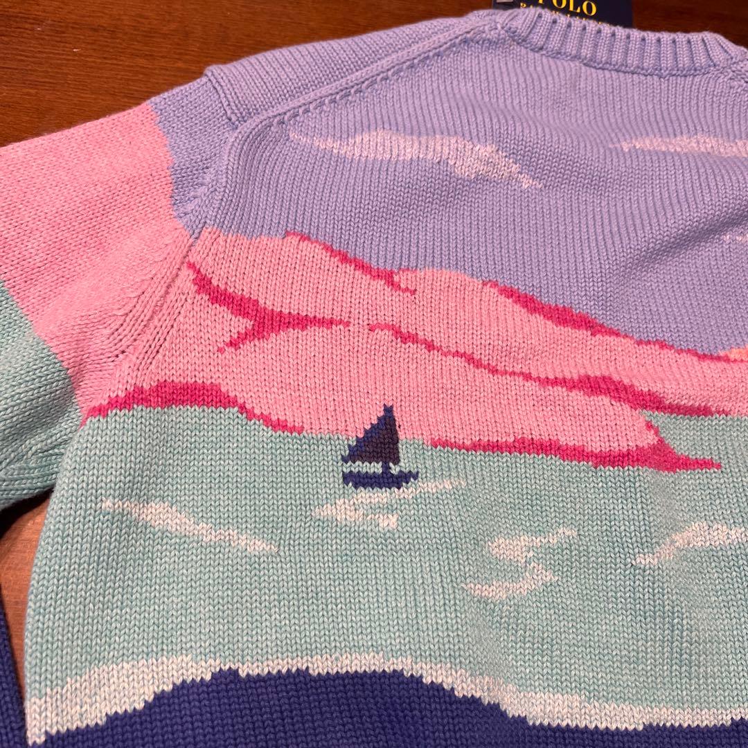 ラルフローレン　シーニックグラフィッククルーネックセーター