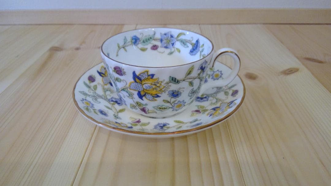  　ミントン　ティーカップ＆ティーポット＆プレートセット