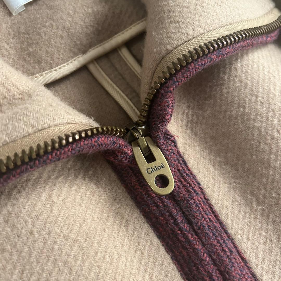 【美品】Chloe クロエ リバーコート キャメル ウール