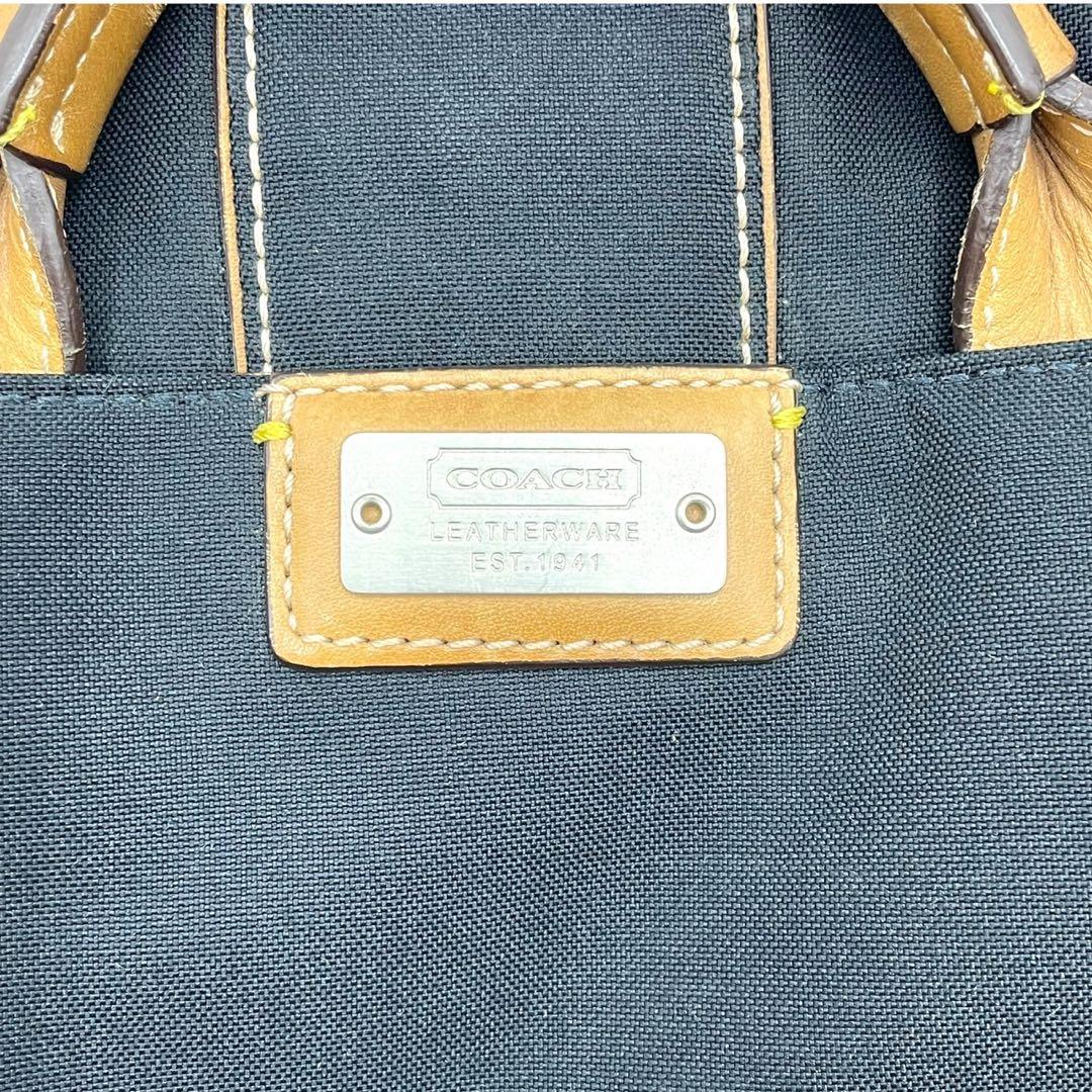 極美品　希少モデル　コーチ　メッセンジャーバッグ　キャンバス　レザー　黒