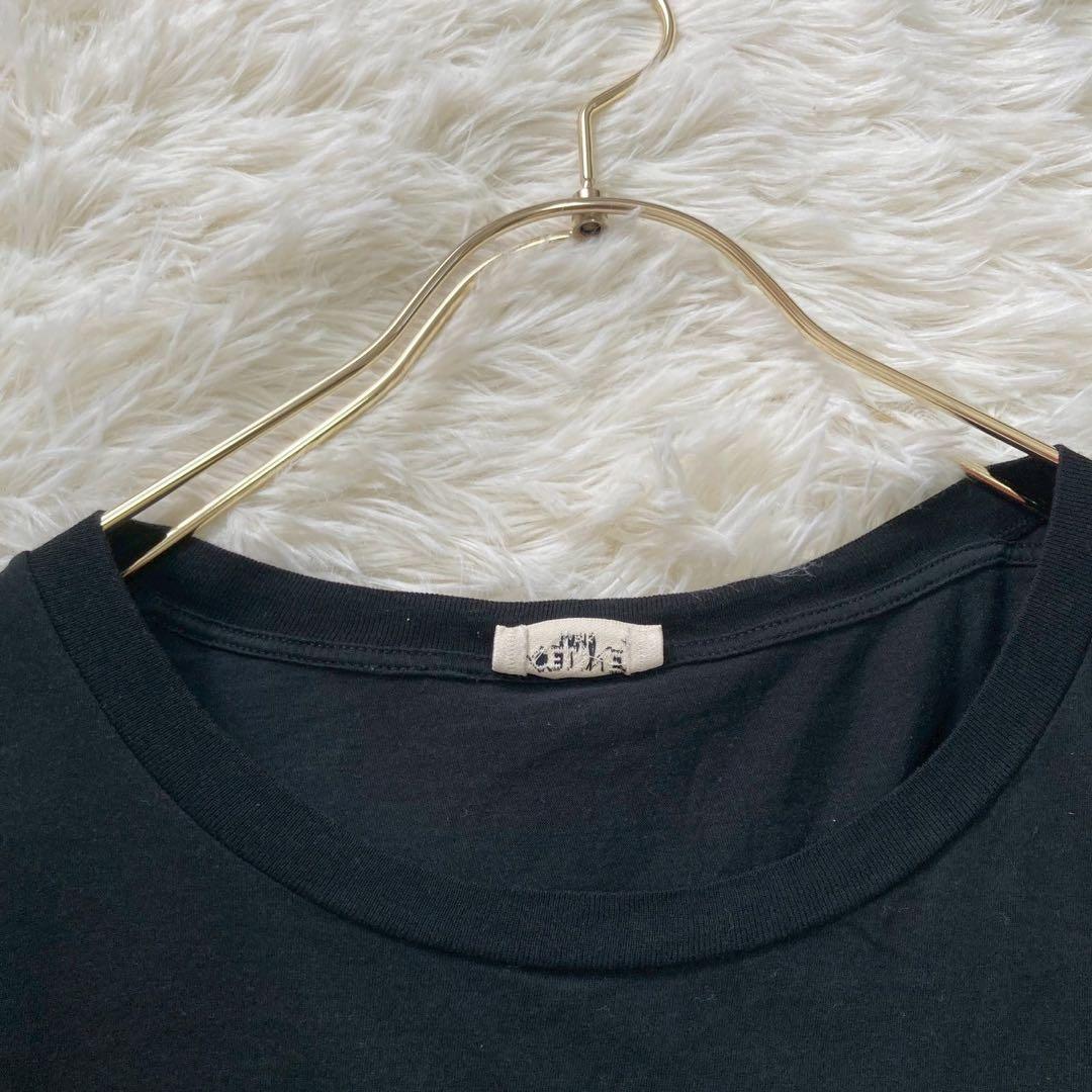 CELINE ロゴTシャツ ブラック M カジュアル キレイめ 着回し 上品