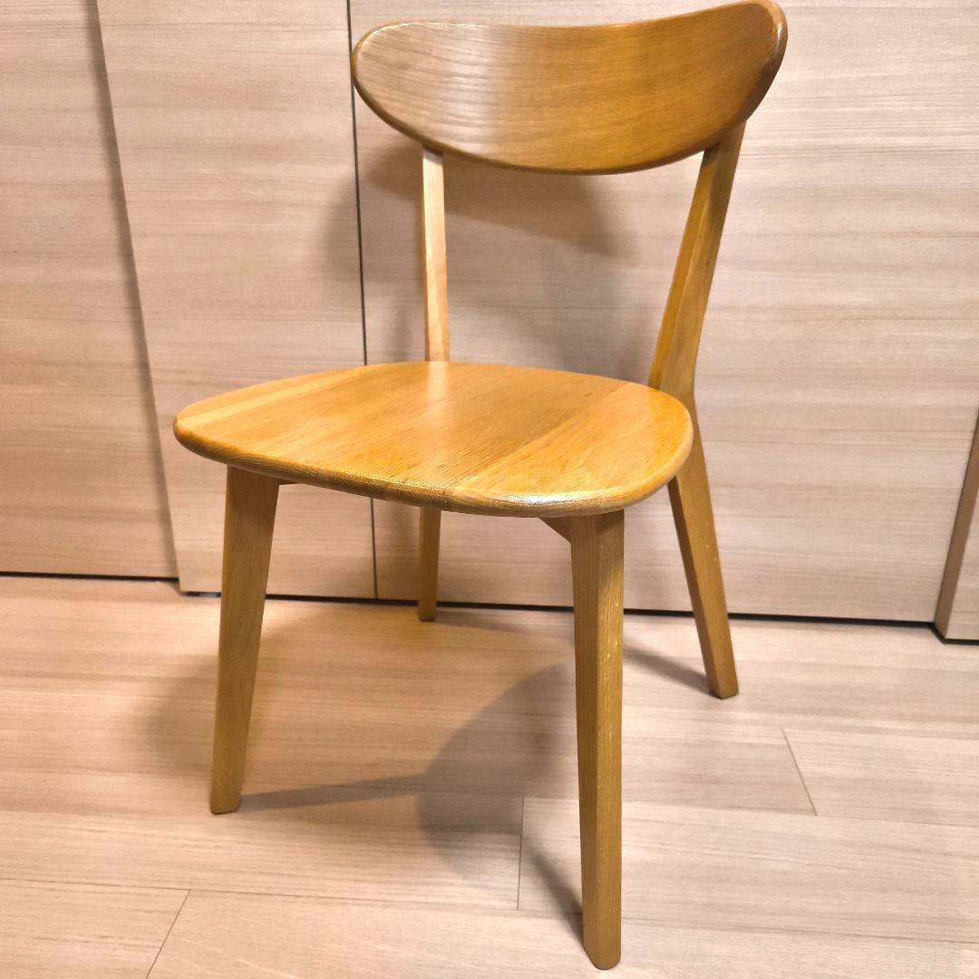 ダイニングチェア　大川家具　　オーク無垢　ウッドチェア