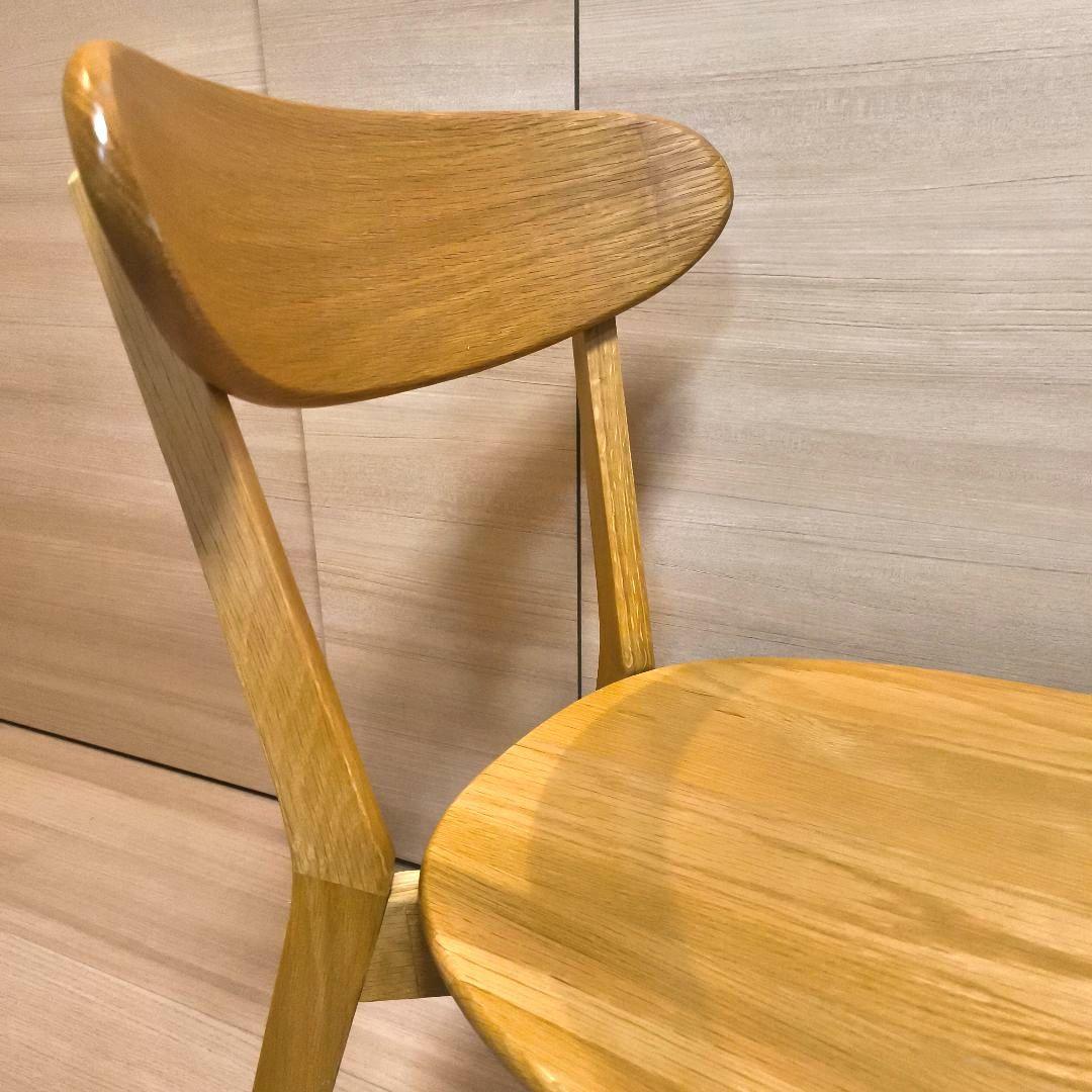 ダイニングチェア　大川家具　　オーク無垢　ウッドチェア