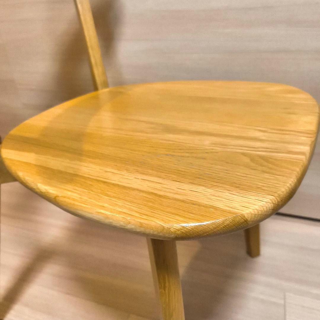 ダイニングチェア　大川家具　　オーク無垢　ウッドチェア