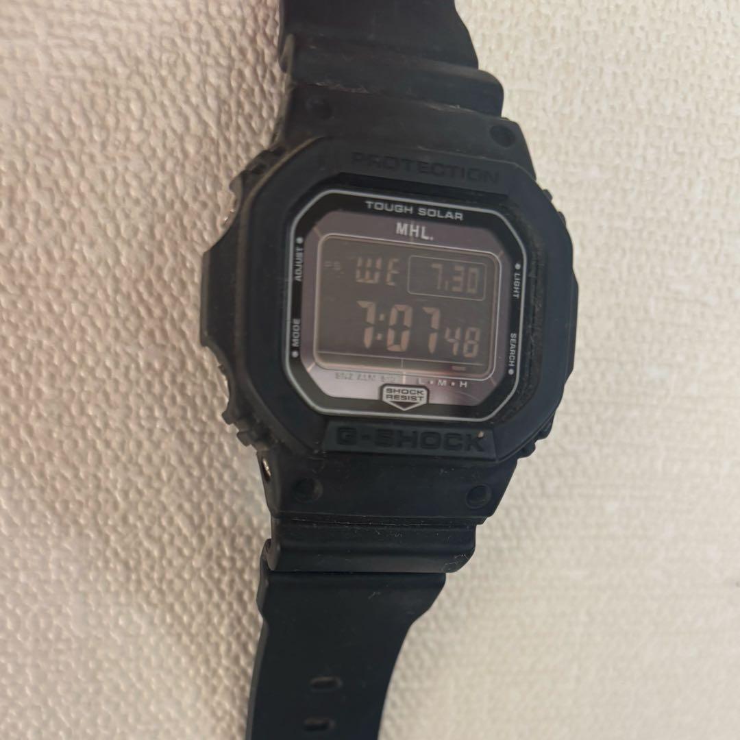 MHL ソーラー駆動 ブラック デジタル腕時計