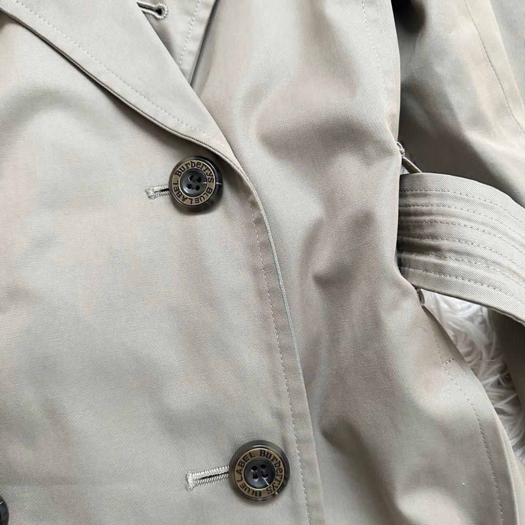 バーバリーズ　ノバチェック ロング丈 トレンチコート カーキ ベルト M