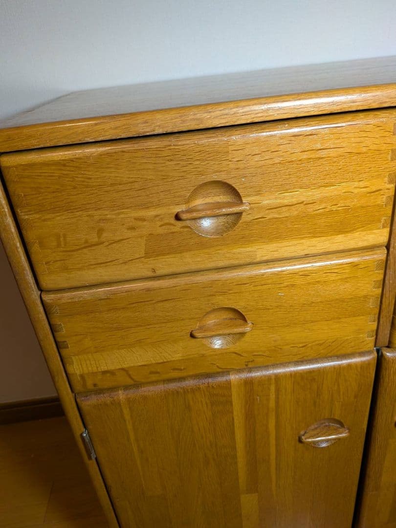 《送料込》ナジコ 80年代 ヴィンテージキャビネット 木製棚 北欧レトロ家具