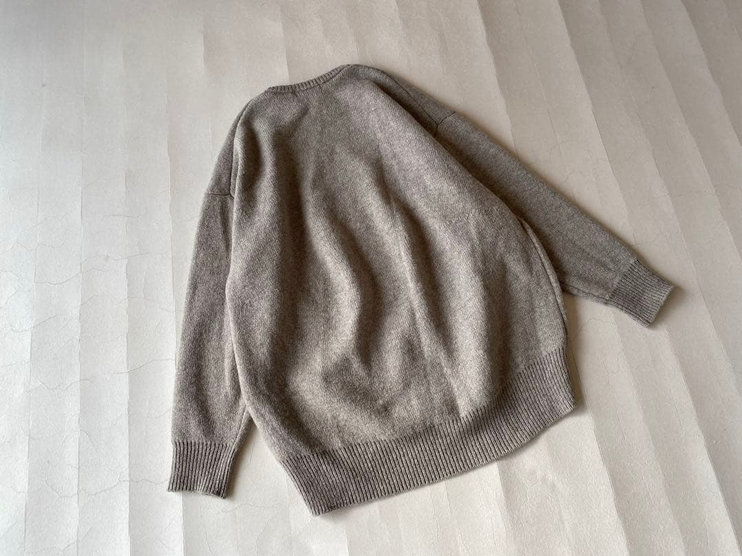 トゥモローランドMACPHEEマカフィー 立体シルエットクルーネックウールニット