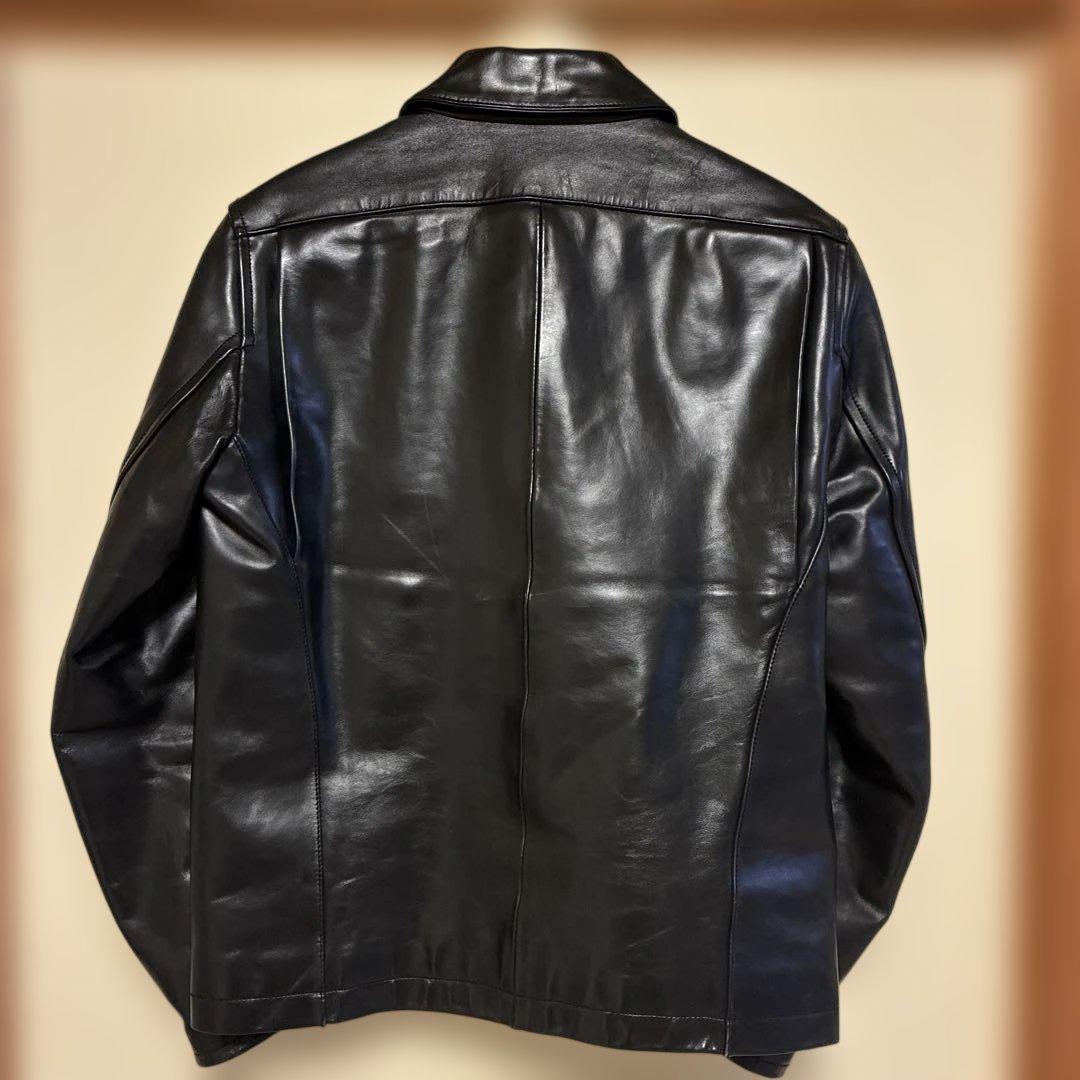 tabbed news ブラックレザージャケット