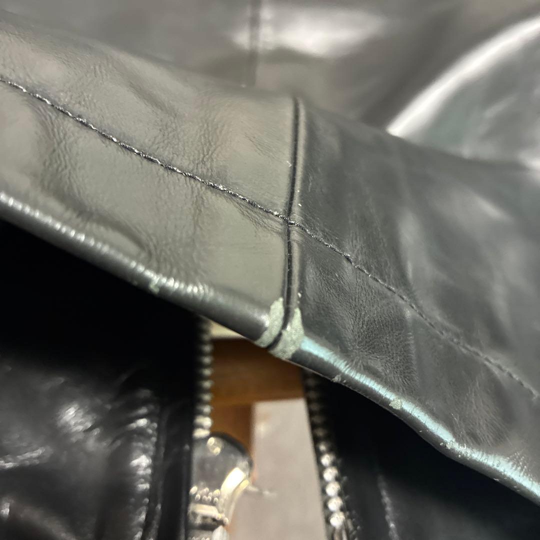 tabbed news ブラックレザージャケット