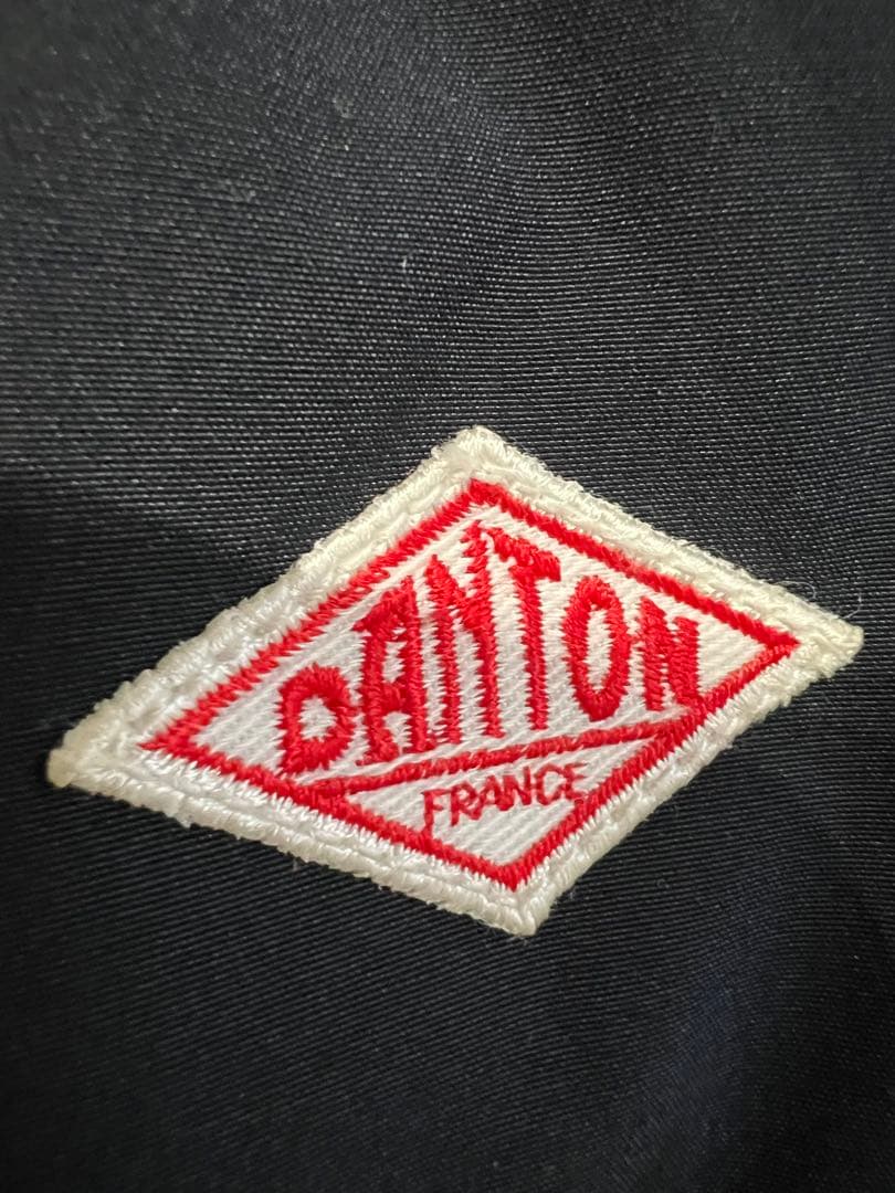 DANTON フード付きダウンベスト ブラック　36