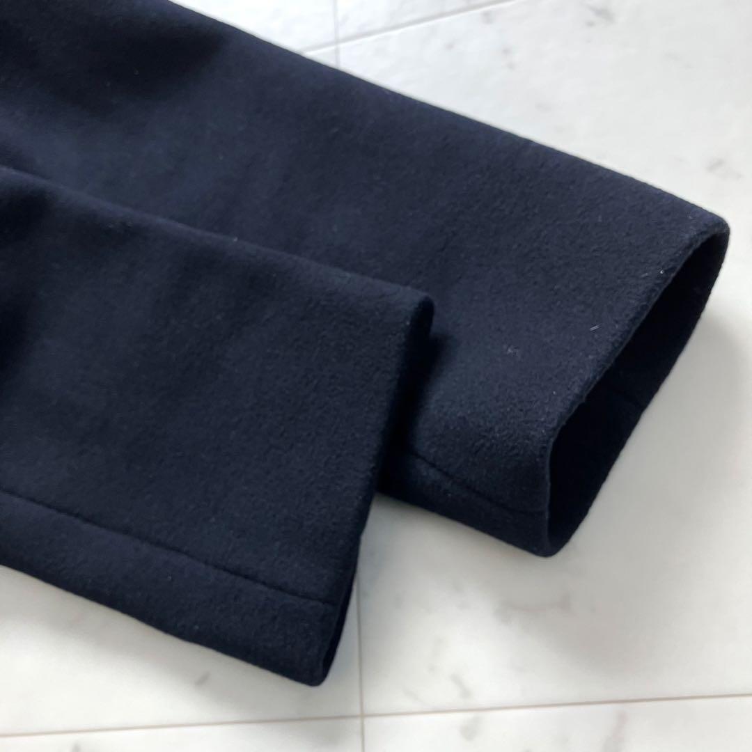 ノーブル MTRチェスターディテールVカラーコート ネイビー 36 カシミヤ混