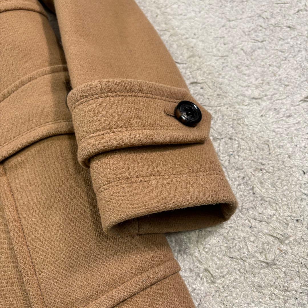 バーバリーロンドンブルーレーベル　ノバチェック　　トグル　ダッフルコート　38