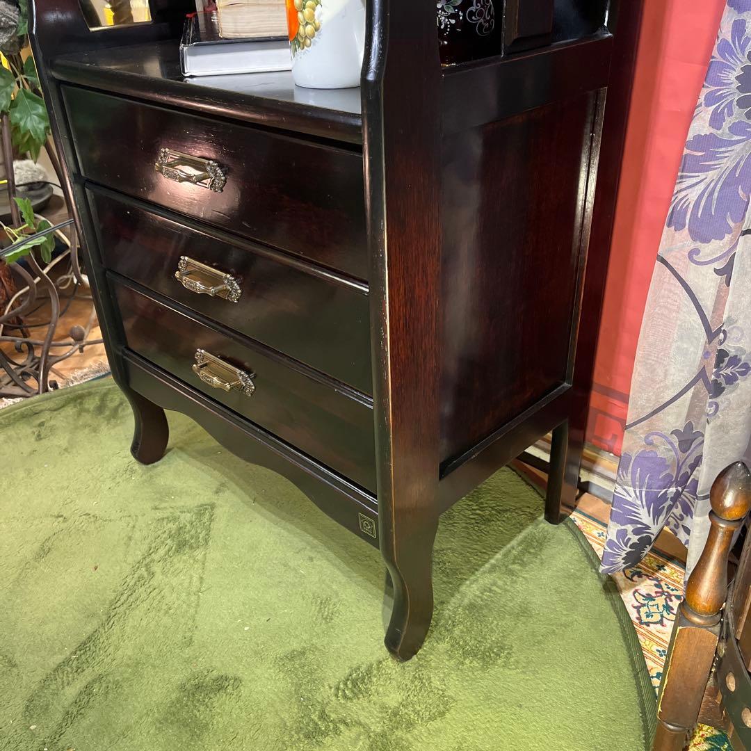 ヴィンテージ ニチハン　アンティークPT ３DR 　キャビネット　昭和レトロ