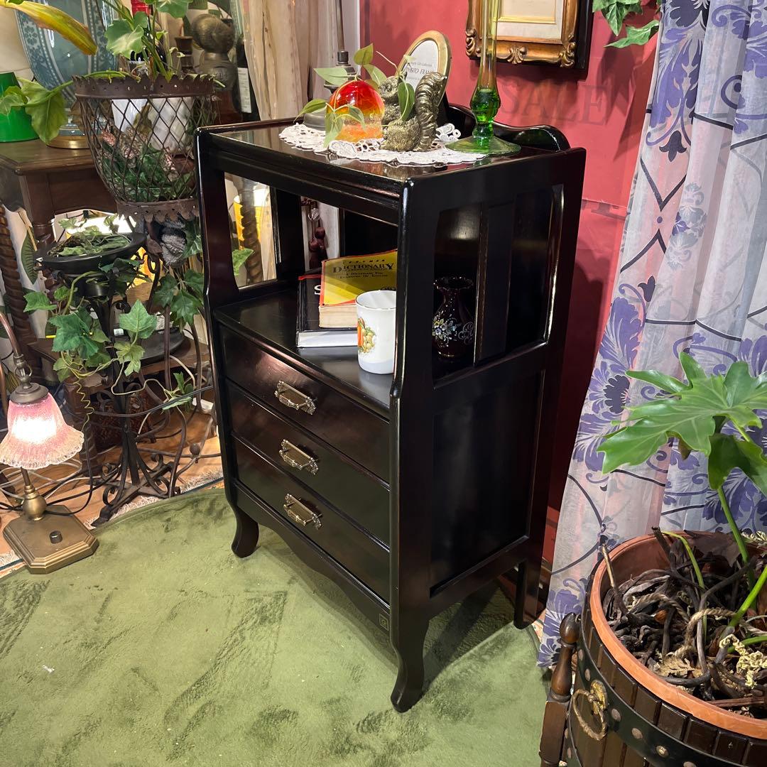 ヴィンテージ ニチハン　アンティークPT ３DR 　キャビネット　昭和レトロ