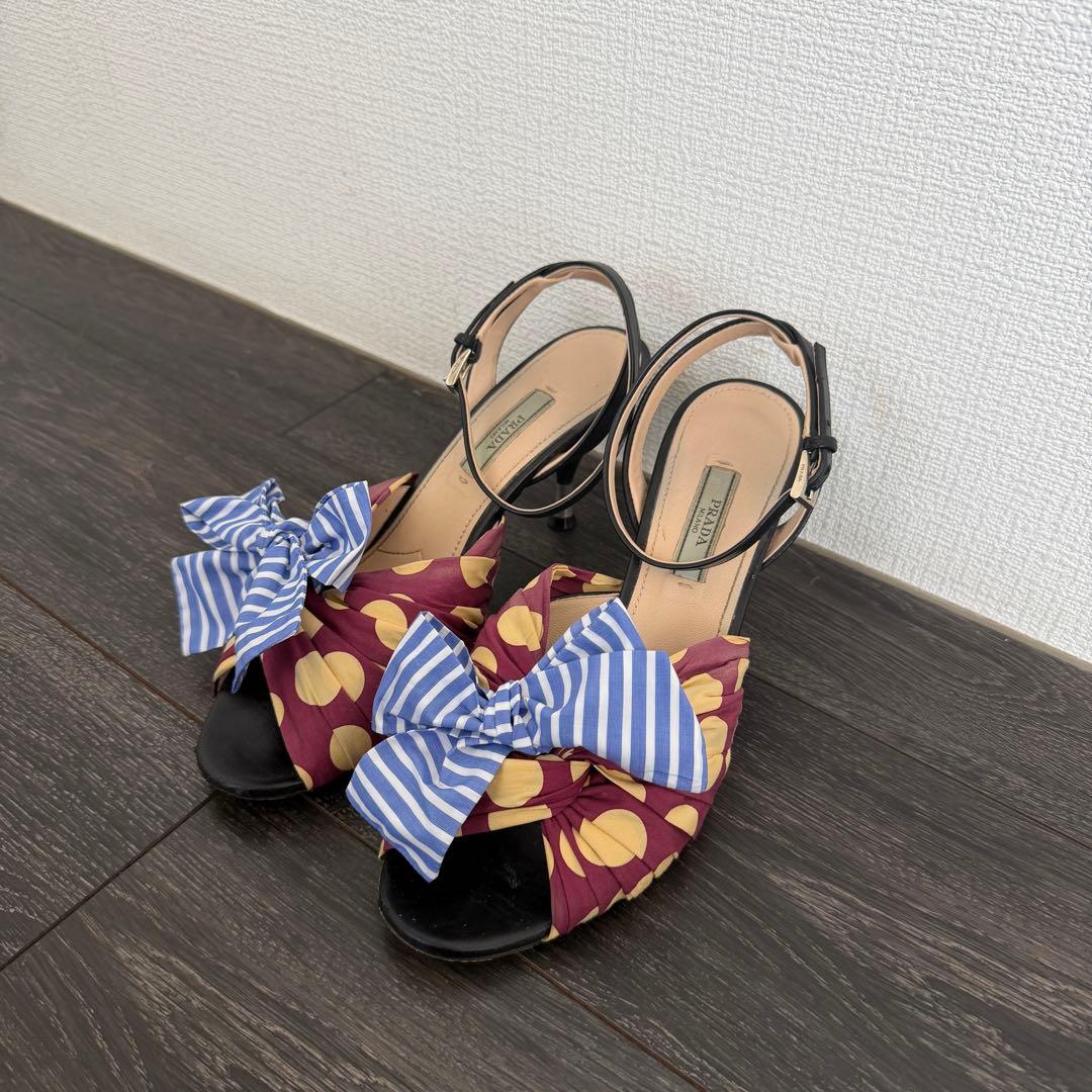 【希少価値高！】PRADA プラダ RIBBON PUMPS SHOES