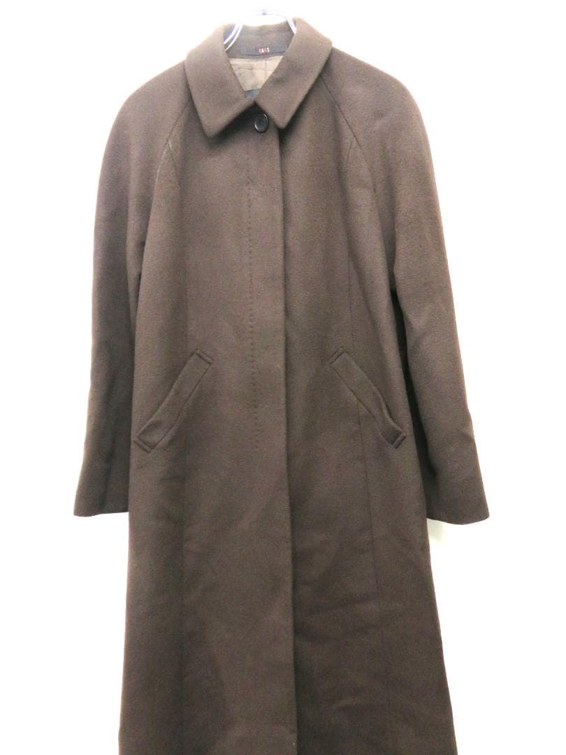 DAKS ダックス カシミヤ　ロングコート　ブラウン　サイズ　38　レディース