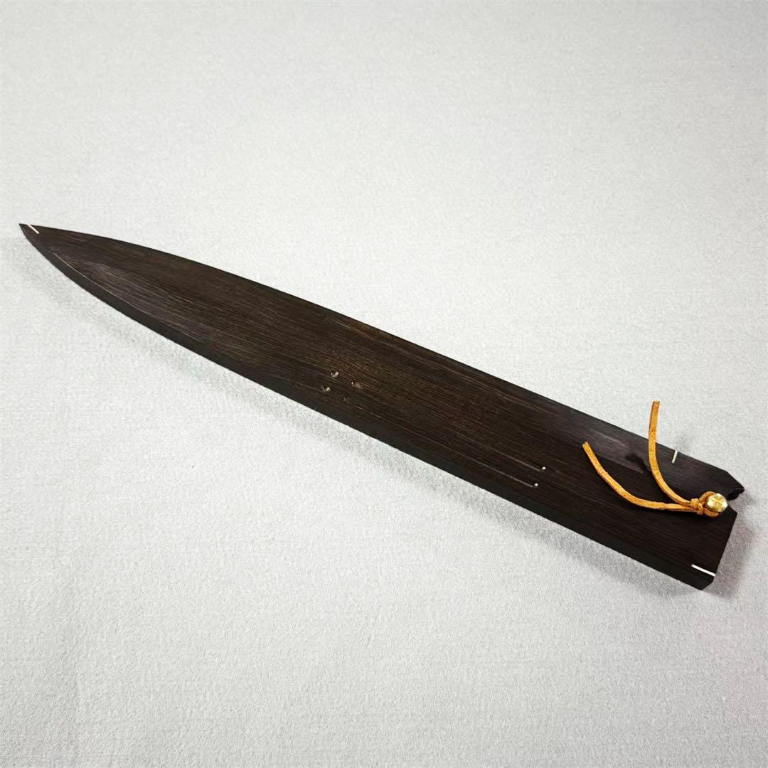 黒檀 黒丹 高級銘木 柳刃300 柳刃尺 柳刃 本焼 和包丁 木鞘 ケース 鞘