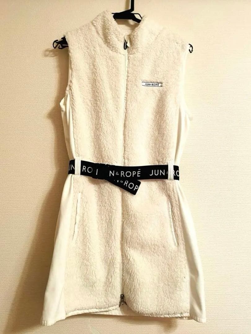 【レア】JUN ＆ ROPE ジュンアンドロペ ラッセルボアワンピースM