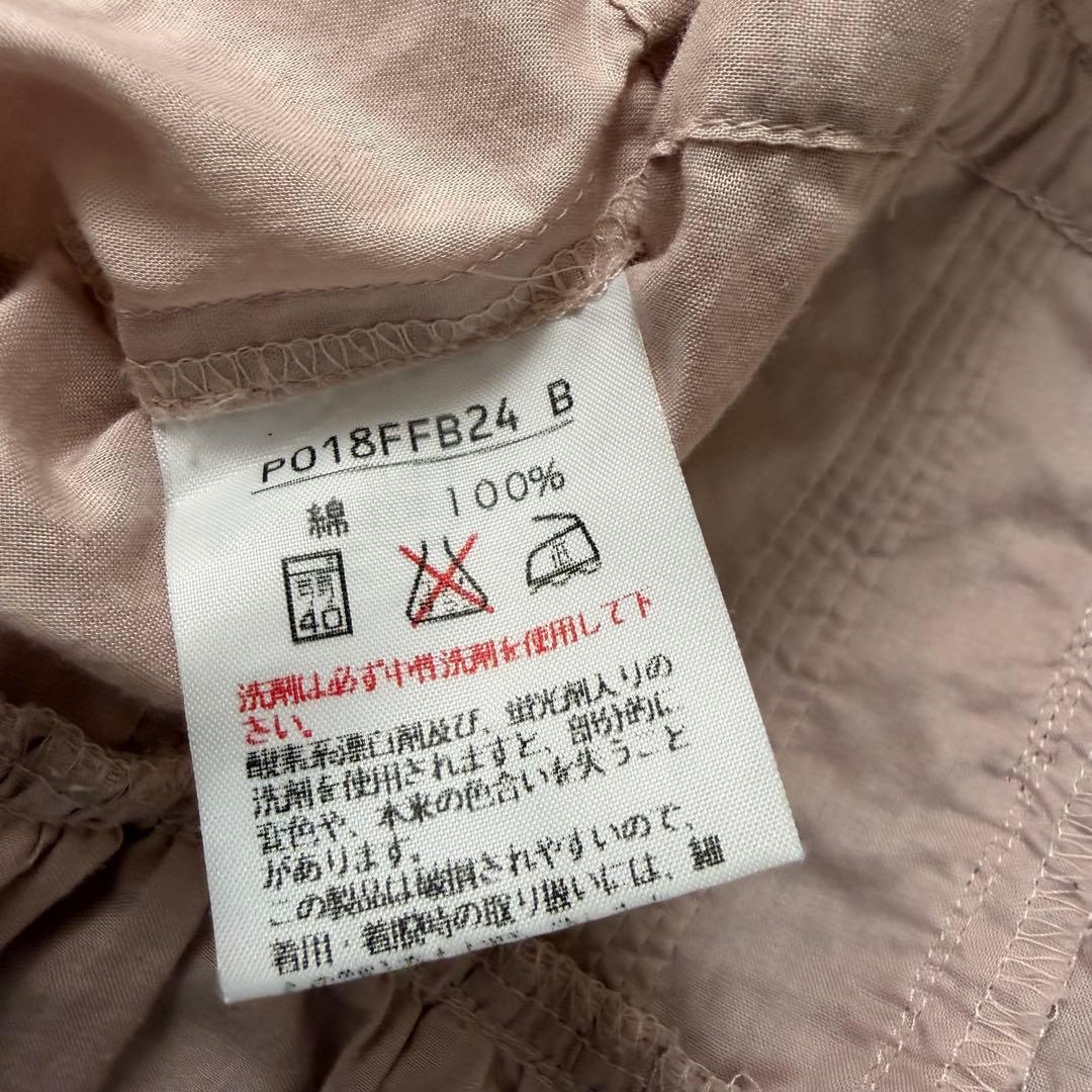 ピンクハウス　希少　日本製　ローン　オーバーブラウス　サテンリボンいっぱいP66