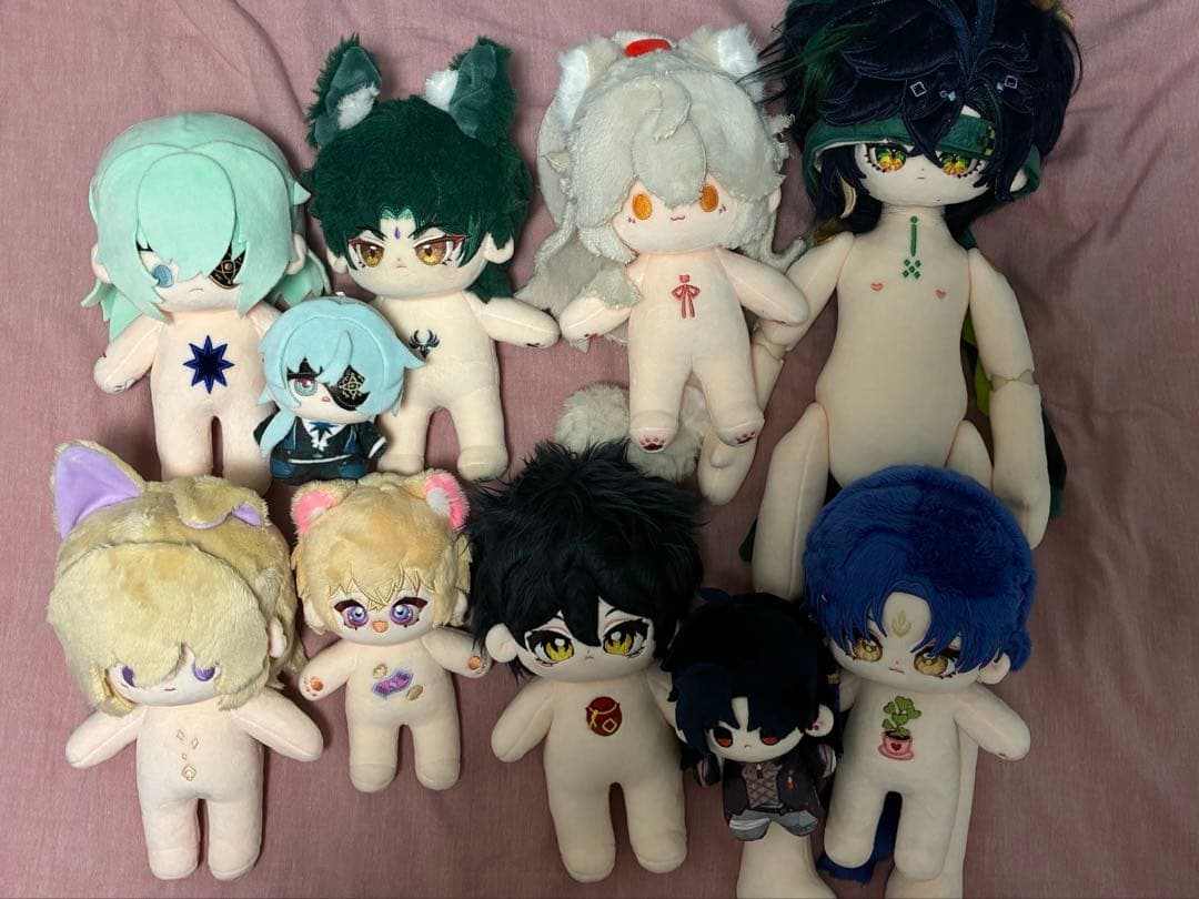 ぬいぐるみ 棉花娃娃 まとめ売り￼ 原神 スターレイル
