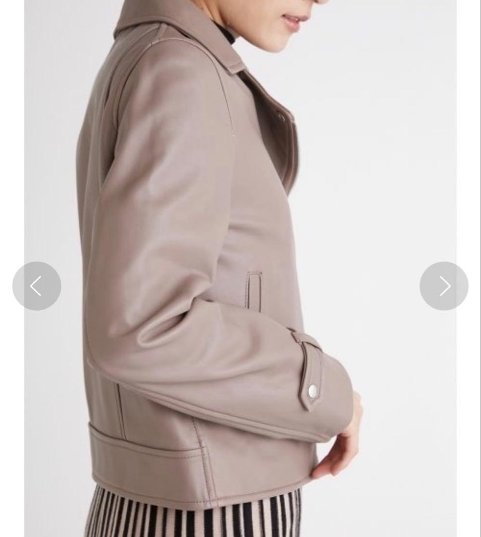 FRAY I.D ✨超美品✨ダブルレザーライダース モカ