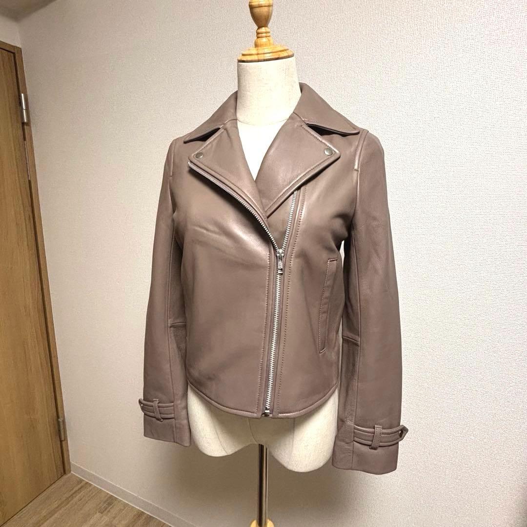 FRAY I.D ✨超美品✨ダブルレザーライダース モカ