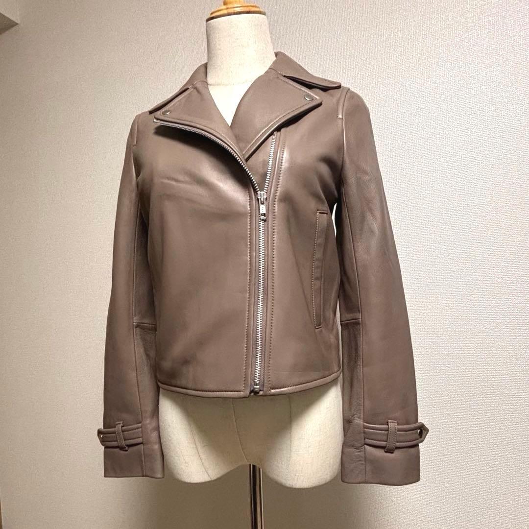 FRAY I.D ✨超美品✨ダブルレザーライダース モカ