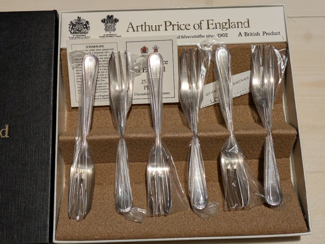 1-2.Arthur Price シルバーフォーク6本セット 英国