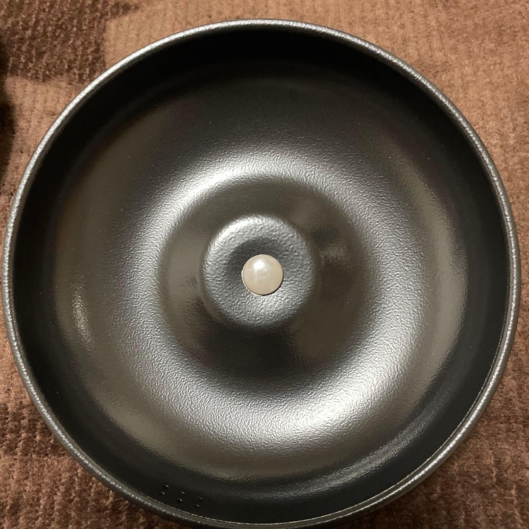 RANGEMATE Premium 両手鍋 黒 ストライプ底