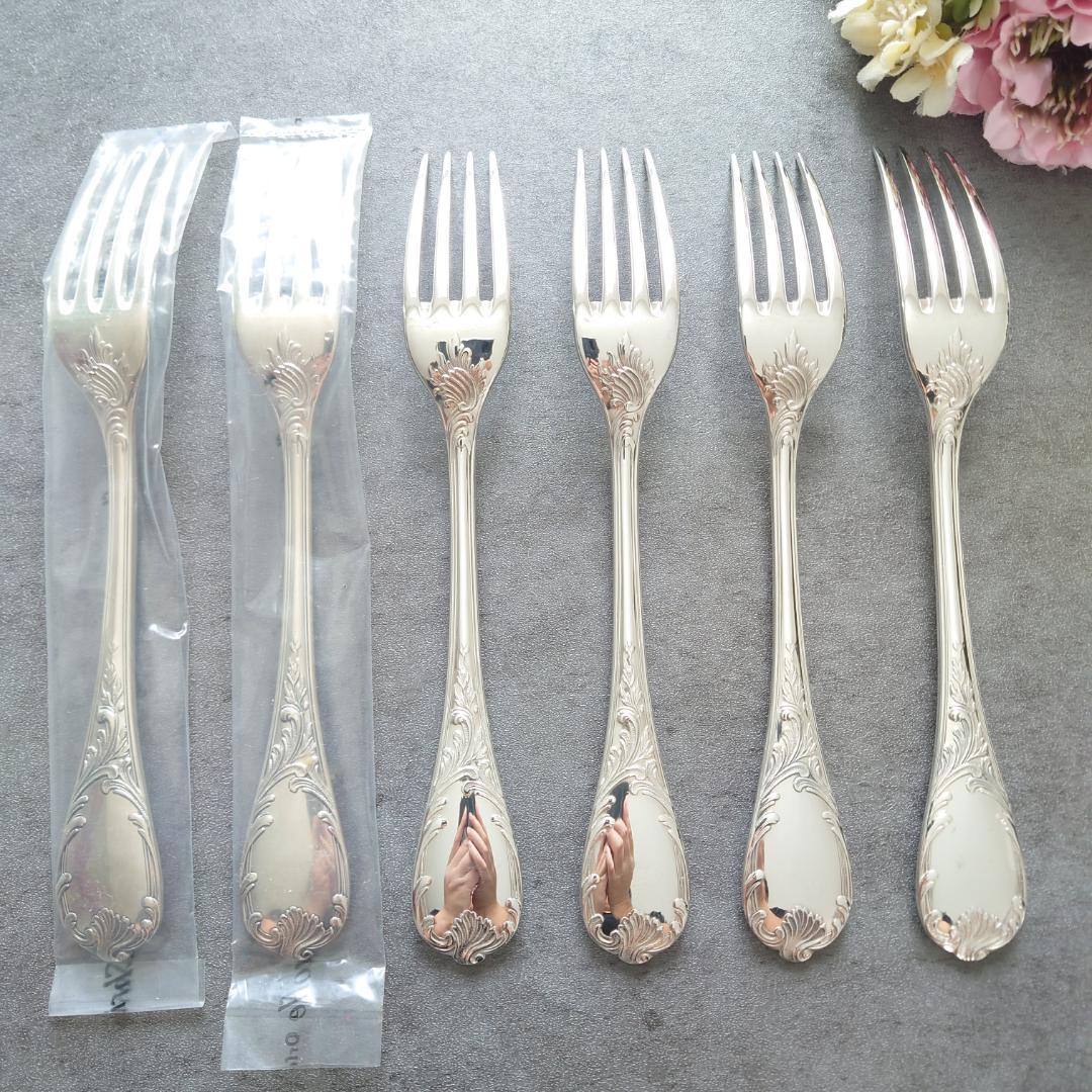 美品 クリストフル マルリー テーブルフォーク 未開封含む 6点