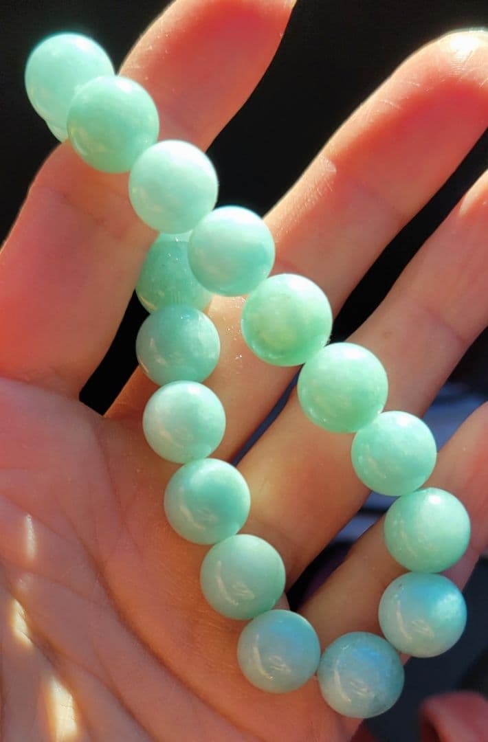 ☆！極上！レア！☆糸魚川潤艶美麗翡翠☆ろうかん質翡翠☆ブレスレット☆