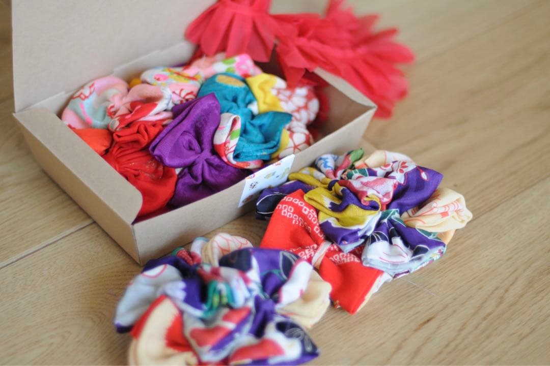 七五三 7歳 正絹 アンティーク 髪飾り 作り帯 紫 七五三セット 女の子