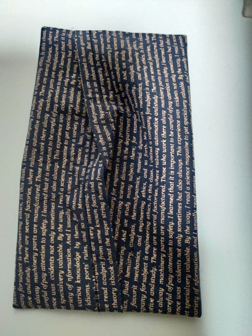 テキスト柄 ネイビー 手ぬぐい