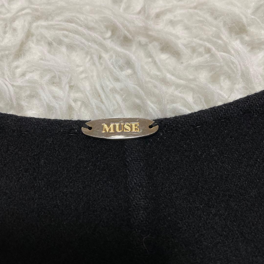 最終値下☆美品☆ ミューズドゥーズィエムクラス　ノーカラーコート　カシミヤ混