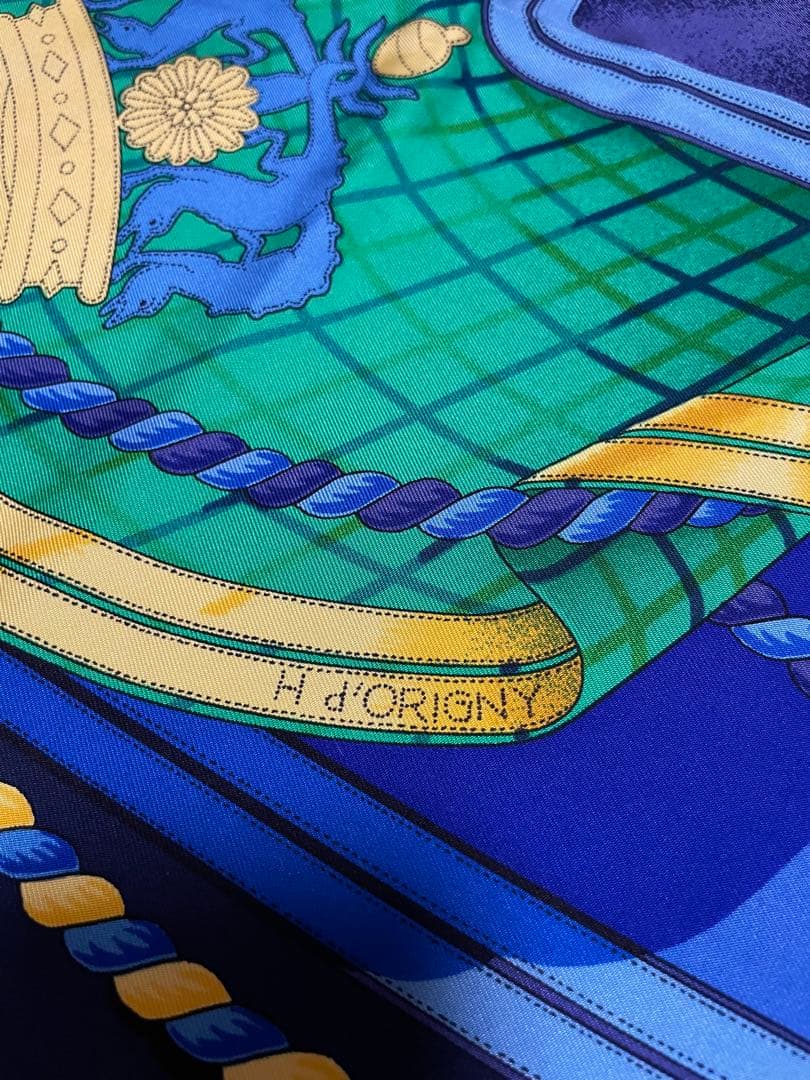 新品同様 エルメス HERMES カレ90 GRANDE TENUE 馬の礼装