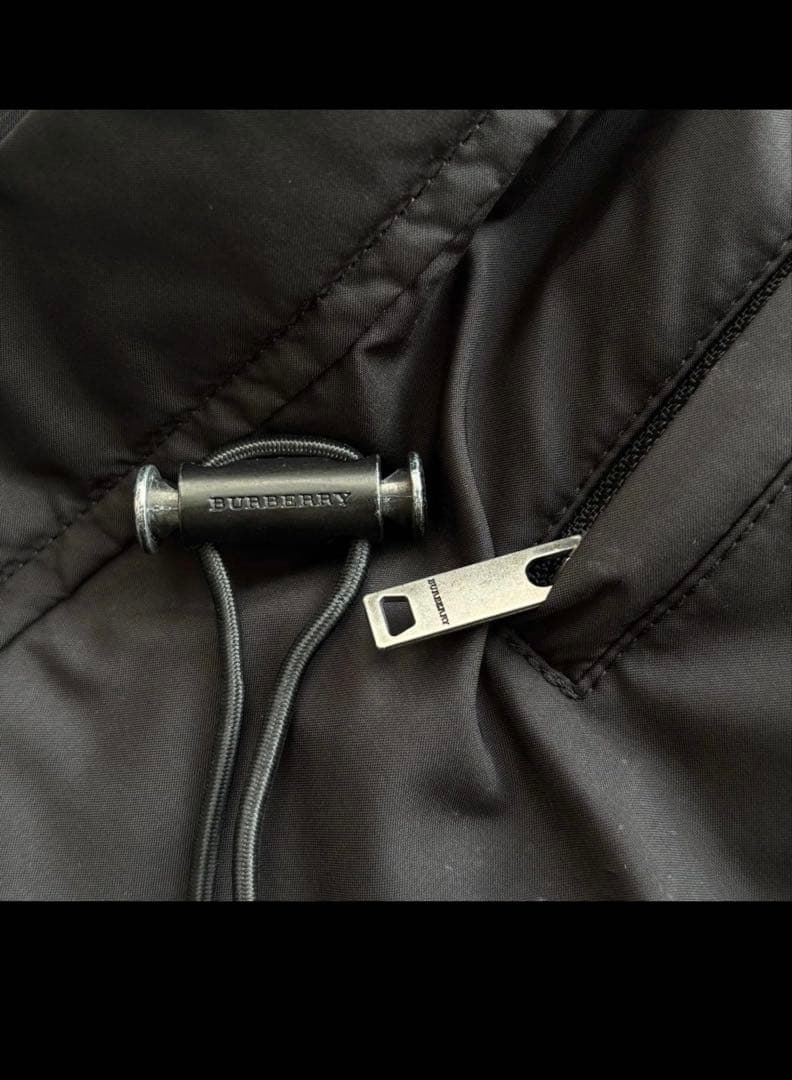 バーバリー 4way ステンカラーコート ダウン ライナー ノバチェック 黒 M