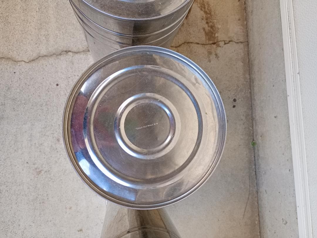 ☆ステンレス花桶 ロングサイズ４個セット No3