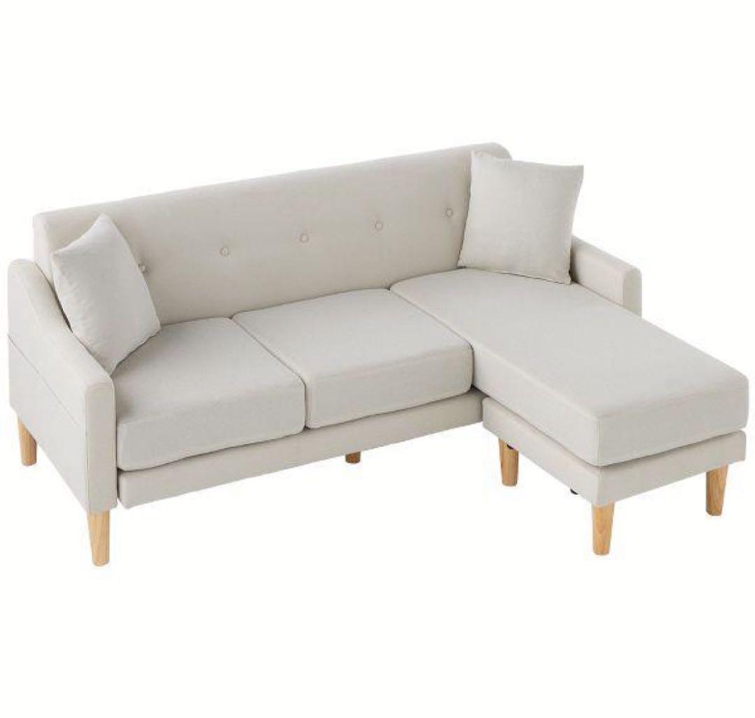 ソファ　ソファセット　3人掛け　リビングソファ　フロアソファ　アイボリー