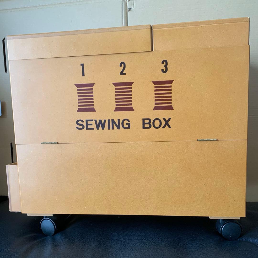 木製　ミシン収納ケース