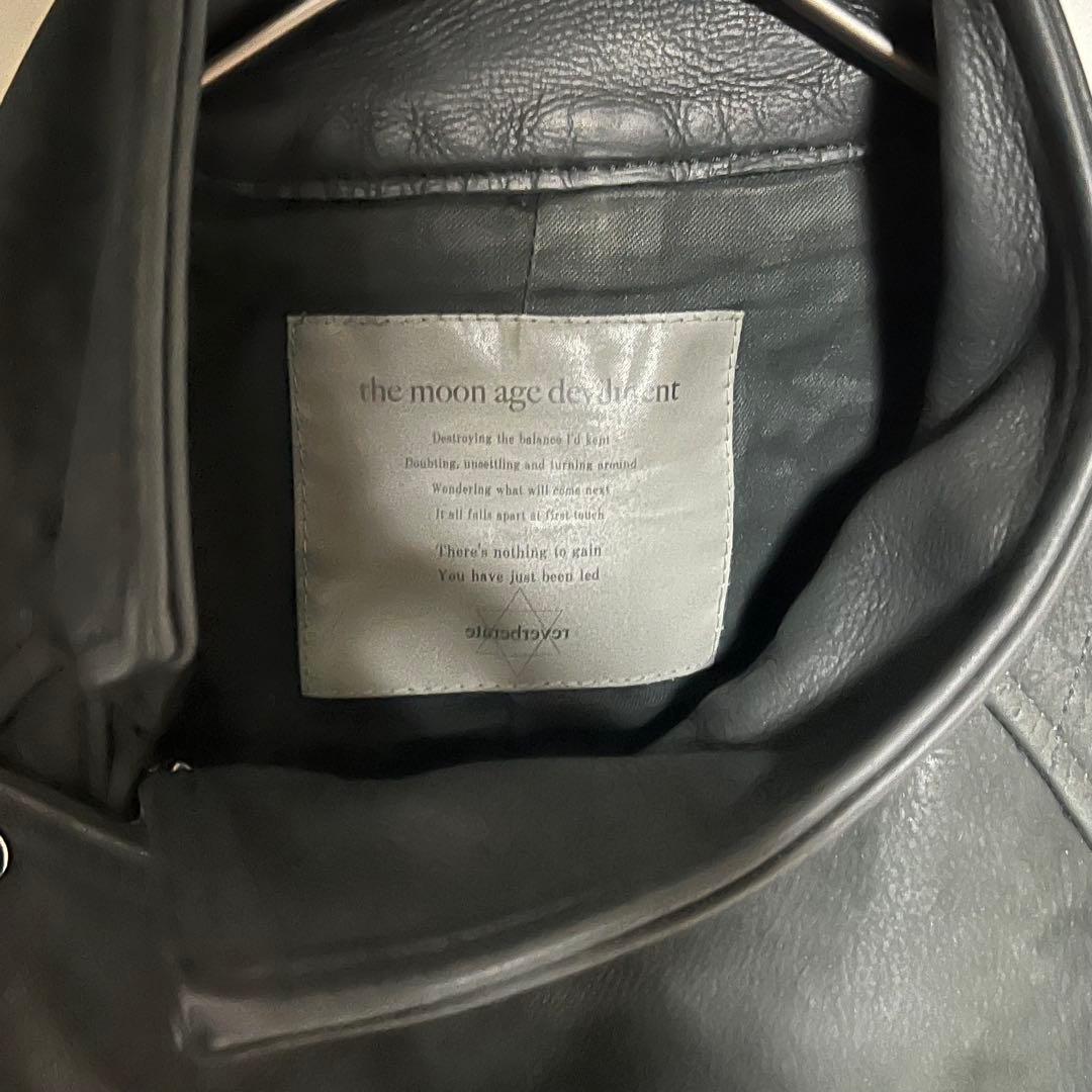 the moon age devilment レザー　ジャケット　ライダース　黒