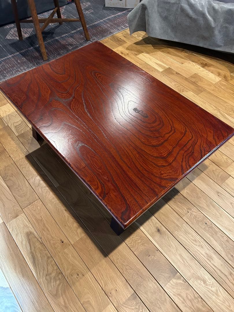 レトロけやきリビングテーブル