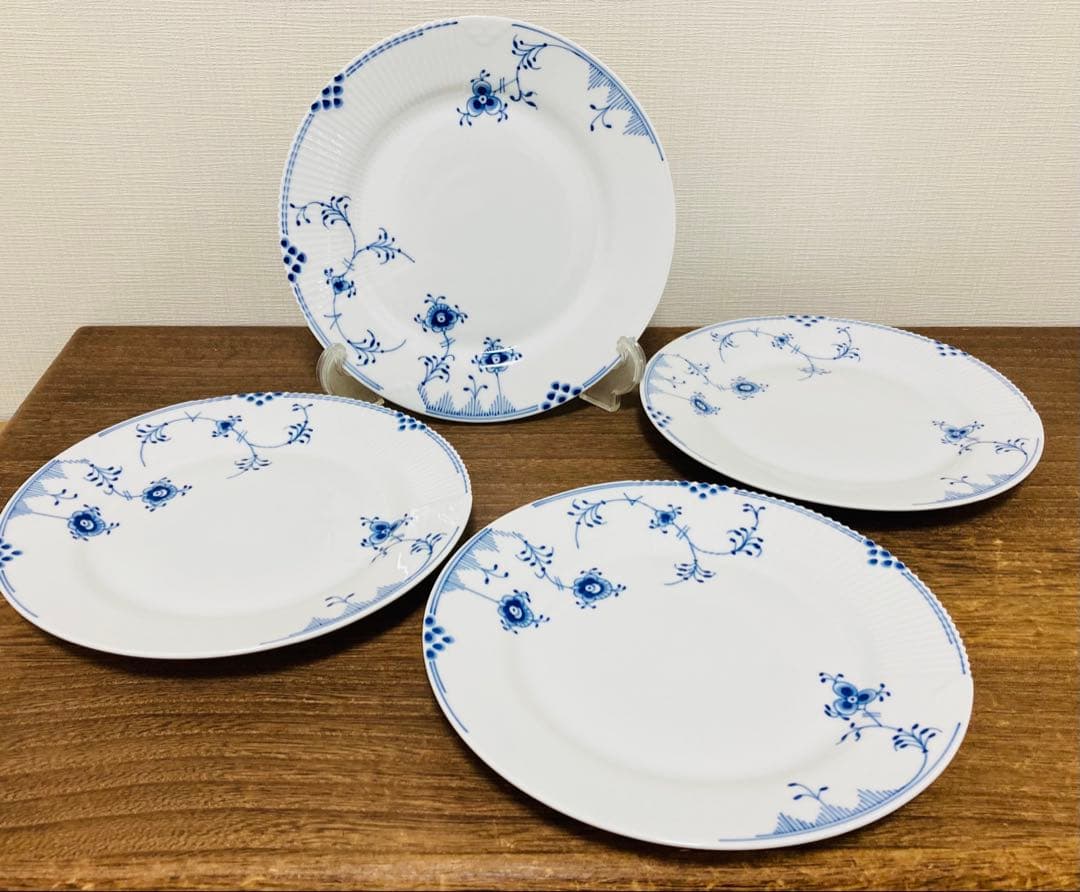 ロイヤルコペンハーゲン　ブルーエレメンツ 皿 22cm 4枚セット