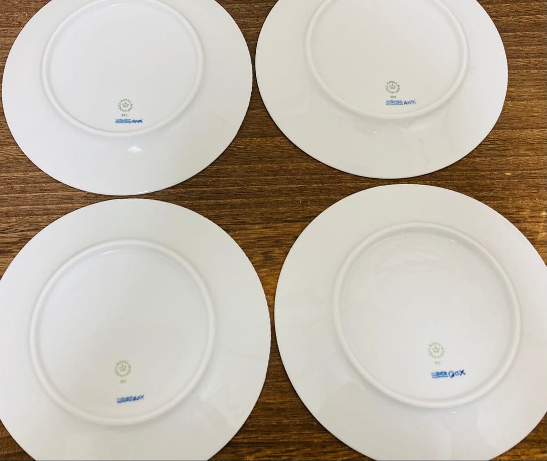 ロイヤルコペンハーゲン　ブルーエレメンツ 皿 22cm 4枚セット