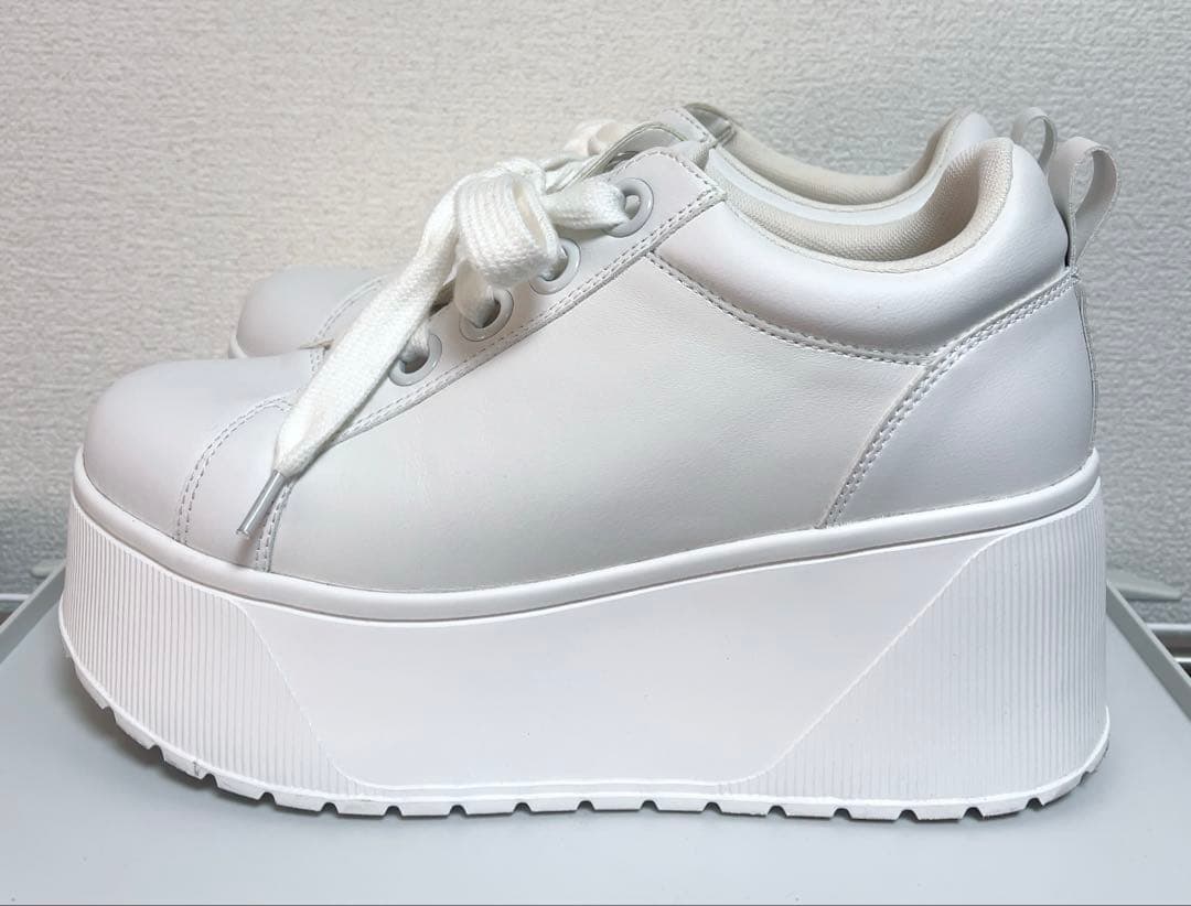 美品 鈴木亜美 厚底スニーカー Lサイズ 24.5 25.0