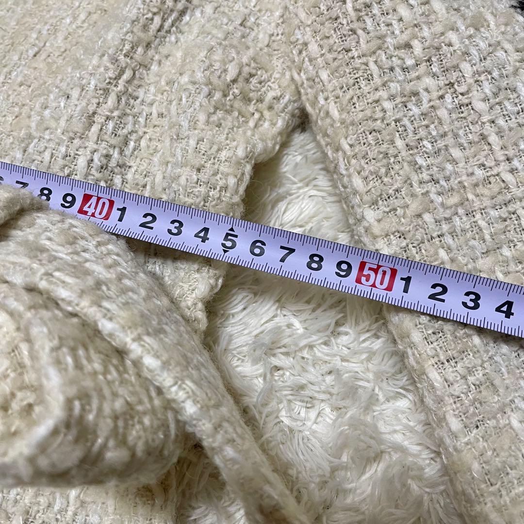 完売品‼️VALENTINO ROMA ツイードロングコート　チェック　ストライプ