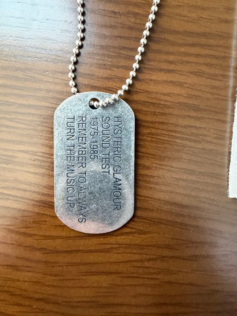 Hysteric Glamour ドッグタグ ネックレス