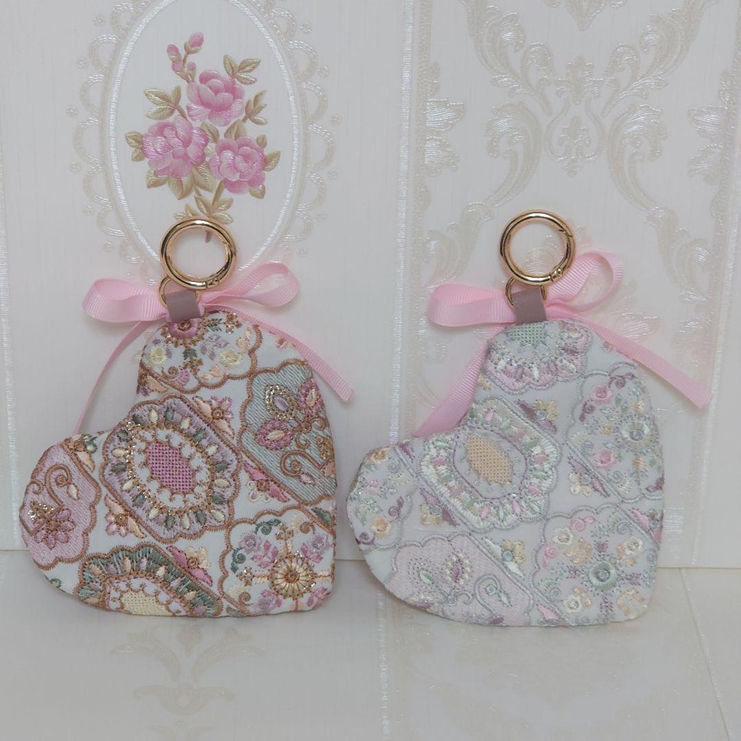 萩原様 インド刺繍 ボックスポーチ ハンドメイド